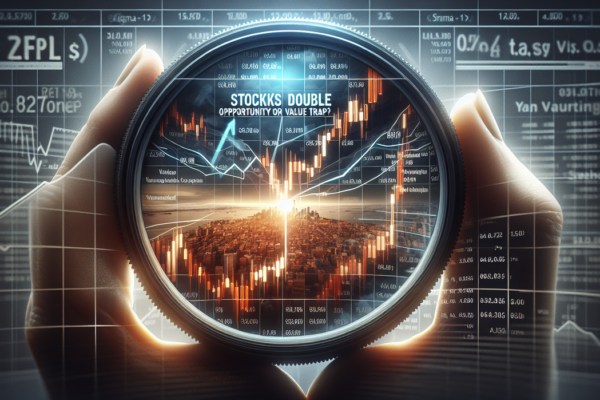alt_text: Headline: "Imaflex Stocks Double: Opportunity or Value Trap?" with financial chart background.