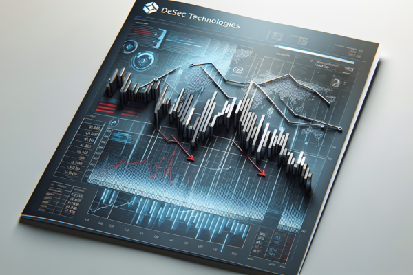 alt_text: Stock market graph with declining trend, labeled "DEFSEC Stocks: Post-Earnings Recovery?"