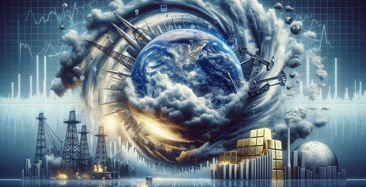 alt_text: "Headline: Iran Shock Puts Global Markets on Edge with tense financial graphics in background."