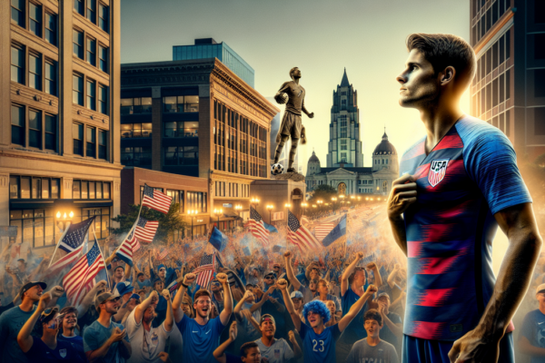 alt_text: A lively street in Kansas City showcasing modern architecture and vibrant public spaces.