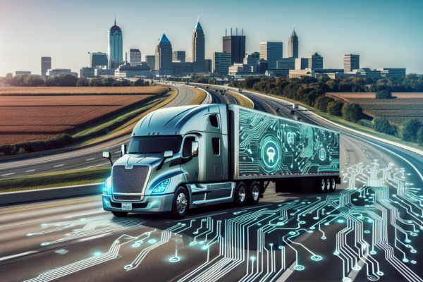 alt_text: Kodiak autonomous truck drives through America's heartland, showcasing self-driving technology.