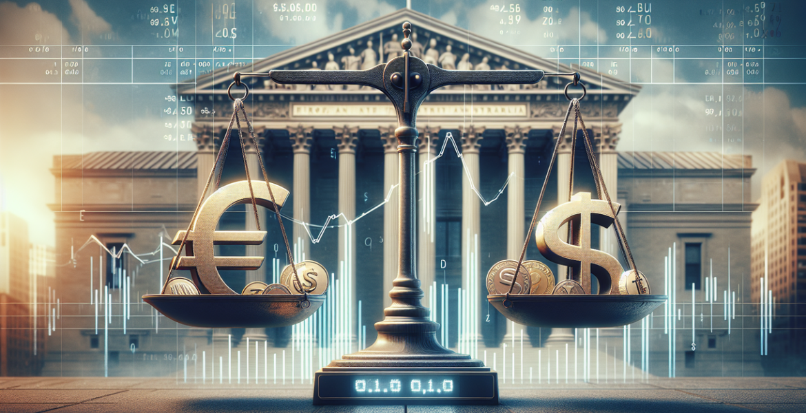 alt_text: "Breaking News: EUR/AUD Fluctuates Amid Real-Time Economy Updates on Financial News Screen."