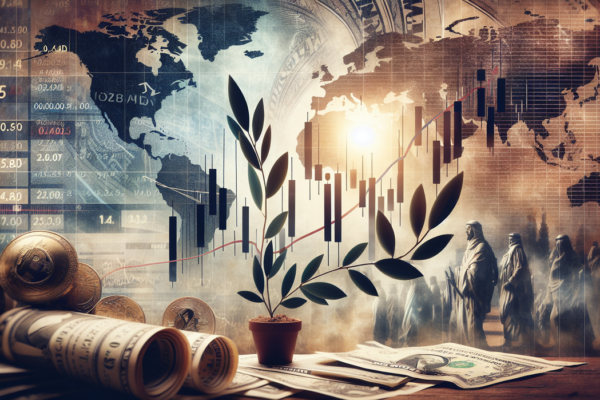 alt_text: USD/CAD declines shown on an economic news display board with real-time data.