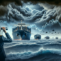 "alt_text": "Cargo ships at port crossroads, navigating complex global shipping routes."