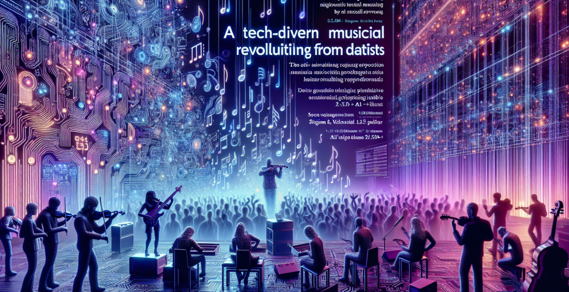 alt_text: Suno logo beside AI music notes, depicting the battle for content relevance in media.